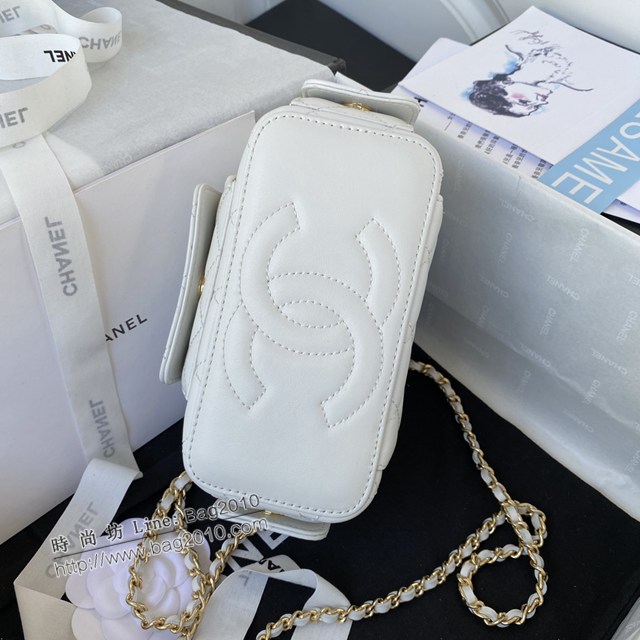 Chanel專櫃22k新品口袋盒子包 AS3017 香奈兒斜挎鏈條肩背包手拎化妝包 djc5358